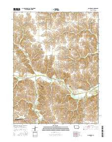 Confidence Iowa Current topographic map, 1:24000 scale, 7.5 X 7.5 Minute, Year 2015
