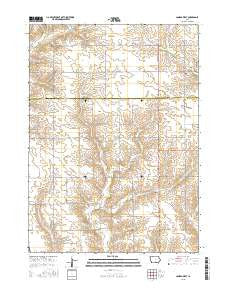 Conrad West Iowa Current topographic map, 1:24000 scale, 7.5 X 7.5 Minute, Year 2015