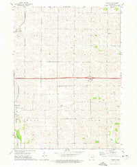 Conroy Iowa Historical topographic map, 1:24000 scale, 7.5 X 7.5 Minute, Year 1973