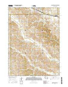 Coon Rapids South Iowa Current topographic map, 1:24000 scale, 7.5 X 7.5 Minute, Year 2015