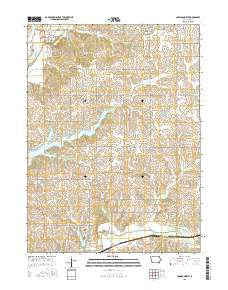 Corning North Iowa Current topographic map, 1:24000 scale, 7.5 X 7.5 Minute, Year 2015