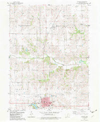 Corydon Iowa Historical topographic map, 1:24000 scale, 7.5 X 7.5 Minute, Year 1982