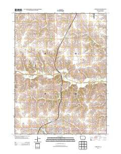 Corydon Iowa Historical topographic map, 1:24000 scale, 7.5 X 7.5 Minute, Year 2013
