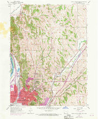 Council Bluffs North Iowa Historical topographic map, 1:24000 scale, 7.5 X 7.5 Minute, Year 1956