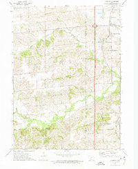 Cumming Iowa Historical topographic map, 1:24000 scale, 7.5 X 7.5 Minute, Year 1972