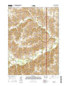 Cumming Iowa Current topographic map, 1:24000 scale, 7.5 X 7.5 Minute, Year 2015