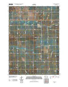 Cushing Iowa Historical topographic map, 1:24000 scale, 7.5 X 7.5 Minute, Year 2010