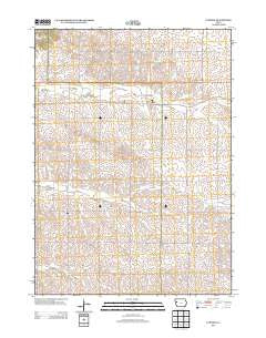 Cushing Iowa Historical topographic map, 1:24000 scale, 7.5 X 7.5 Minute, Year 2013