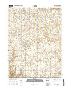 Dallas Center Iowa Current topographic map, 1:24000 scale, 7.5 X 7.5 Minute, Year 2015