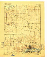 Davenport Iowa Historical topographic map, 1:62500 scale, 15 X 15 Minute, Year 1894