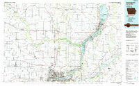 Davenport Iowa Historical topographic map, 1:100000 scale, 30 X 60 Minute, Year 1984