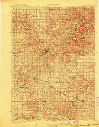 Decorah Iowa Historical topographic map, 1:125000 scale, 30 X 30 Minute, Year 1906