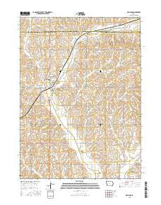 Defiance Iowa Current topographic map, 1:24000 scale, 7.5 X 7.5 Minute, Year 2015