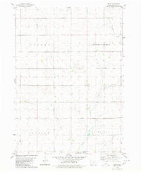 Depew Iowa Historical topographic map, 1:24000 scale, 7.5 X 7.5 Minute, Year 1980