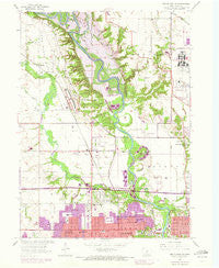 Des Moines NW Iowa Historical topographic map, 1:24000 scale, 7.5 X 7.5 Minute, Year 1956