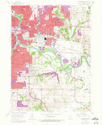 Des Moines SE Iowa Historical topographic map, 1:24000 scale, 7.5 X 7.5 Minute, Year 1956