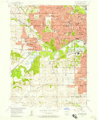 Des Moines SW Iowa Historical topographic map, 1:24000 scale, 7.5 X 7.5 Minute, Year 1956