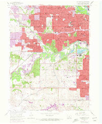 Des Moines SW Iowa Historical topographic map, 1:24000 scale, 7.5 X 7.5 Minute, Year 1956