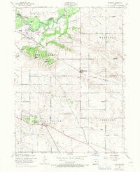 Donahue Iowa Historical topographic map, 1:24000 scale, 7.5 X 7.5 Minute, Year 1953