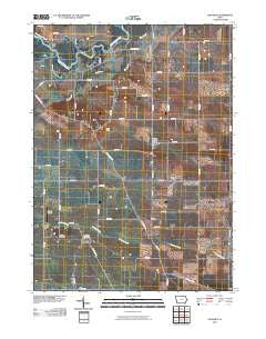 Donahue Iowa Historical topographic map, 1:24000 scale, 7.5 X 7.5 Minute, Year 2010