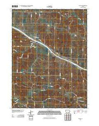 Douds Iowa Historical topographic map, 1:24000 scale, 7.5 X 7.5 Minute, Year 2010