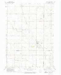 Dougherty Iowa Historical topographic map, 1:24000 scale, 7.5 X 7.5 Minute, Year 1972