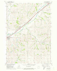 Dow City Iowa Historical topographic map, 1:24000 scale, 7.5 X 7.5 Minute, Year 1971