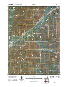 Dow City Iowa Historical topographic map, 1:24000 scale, 7.5 X 7.5 Minute, Year 2010