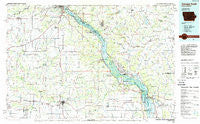 Dubuque South Iowa Historical topographic map, 1:100000 scale, 30 X 60 Minute, Year 1984