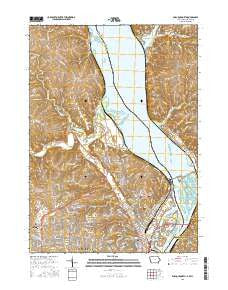 Dubuque North Iowa Current topographic map, 1:24000 scale, 7.5 X 7.5 Minute, Year 2015
