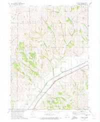 Dunlap NE Iowa Historical topographic map, 1:24000 scale, 7.5 X 7.5 Minute, Year 1971