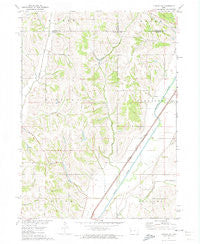 Dunlap SW Iowa Historical topographic map, 1:24000 scale, 7.5 X 7.5 Minute, Year 1971