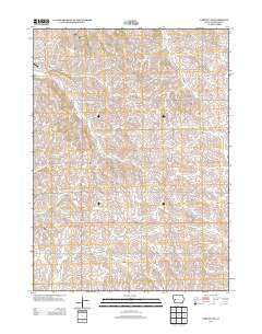 Earling NE Iowa Historical topographic map, 1:24000 scale, 7.5 X 7.5 Minute, Year 2013
