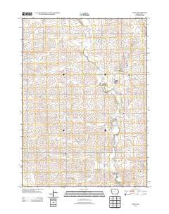 Early Iowa Historical topographic map, 1:24000 scale, 7.5 X 7.5 Minute, Year 2013