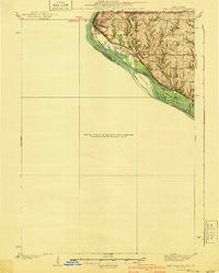 East Dubuque Illinois Historical topographic map, 1:62500 scale, 15 X 15 Minute, Year 1940