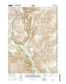 Eldora Iowa Current topographic map, 1:24000 scale, 7.5 X 7.5 Minute, Year 2015