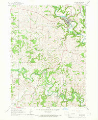 Elkader Iowa Historical topographic map, 1:24000 scale, 7.5 X 7.5 Minute, Year 1964
