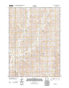 Fielding Iowa Historical topographic map, 1:24000 scale, 7.5 X 7.5 Minute, Year 2013