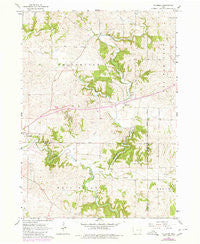 Fillmore Iowa Historical topographic map, 1:24000 scale, 7.5 X 7.5 Minute, Year 1966