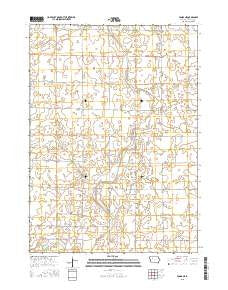 Fonda NE Iowa Current topographic map, 1:24000 scale, 7.5 X 7.5 Minute, Year 2015