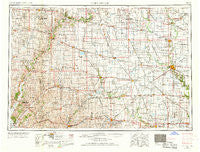 Fort Dodge Iowa Historical topographic map, 1:250000 scale, 1 X 2 Degree, Year 1954
