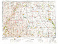 Fort Dodge Iowa Historical topographic map, 1:250000 scale, 1 X 2 Degree, Year 1954