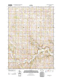 Frankville Iowa Historical topographic map, 1:24000 scale, 7.5 X 7.5 Minute, Year 2013