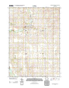 Fredericksburg Iowa Historical topographic map, 1:24000 scale, 7.5 X 7.5 Minute, Year 2013