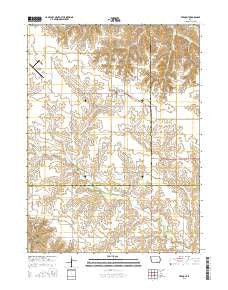 Fremont Iowa Current topographic map, 1:24000 scale, 7.5 X 7.5 Minute, Year 2015