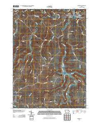 Garber Iowa Historical topographic map, 1:24000 scale, 7.5 X 7.5 Minute, Year 2010