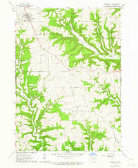 Garnavillo Iowa Historical topographic map, 1:24000 scale, 7.5 X 7.5 Minute, Year 1962