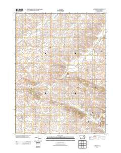 Garrison Iowa Historical topographic map, 1:24000 scale, 7.5 X 7.5 Minute, Year 2013