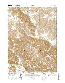 Garwin Iowa Current topographic map, 1:24000 scale, 7.5 X 7.5 Minute, Year 2015