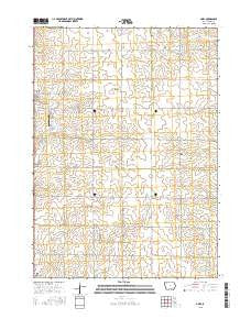 Gaza Iowa Current topographic map, 1:24000 scale, 7.5 X 7.5 Minute, Year 2015